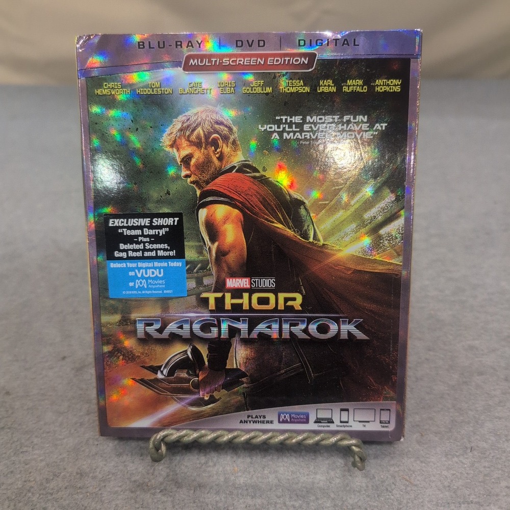 Thor‎ Ragnarok Blu-ray DVD Digital Multi-Screen Edition Marvel Studios Slipcover